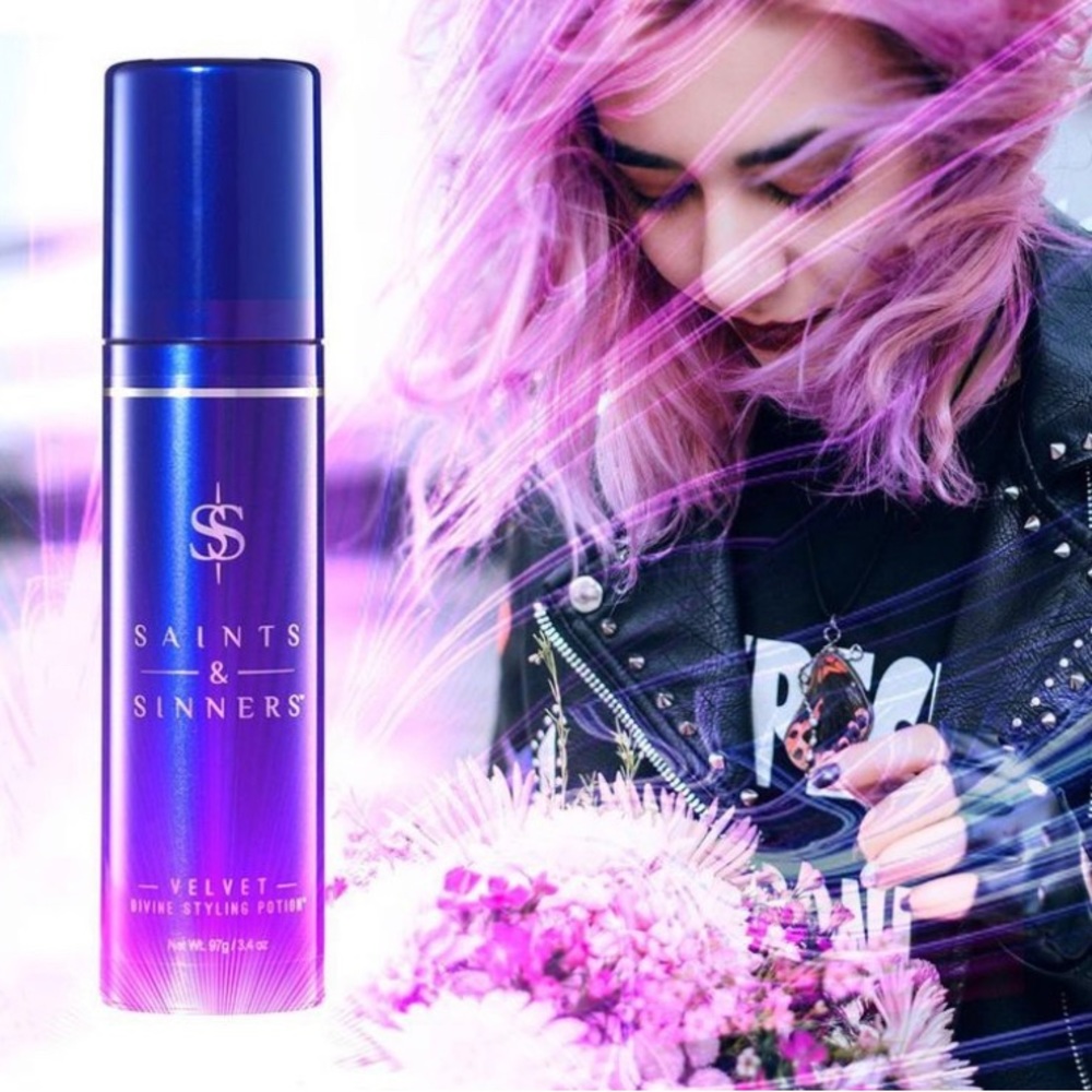 🎉HP! NWT SAINTS & SINNERS Vegan Cruelty Free VELVET DIVINE STYLING POTION Frizz - Picture 3 of 9